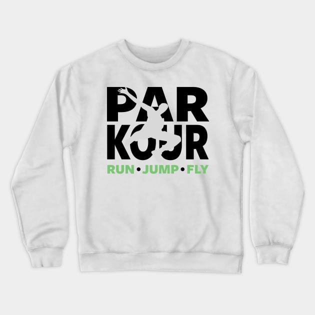 PARKOUR - FREERUNNING - TRACEUR Crewneck Sweatshirt by Tshirt Samurai